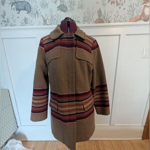 Pendleton Brown and Red Striped Jacket